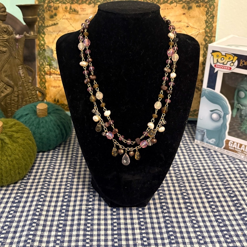 Double-Strand Freshwater Pearl Necklace